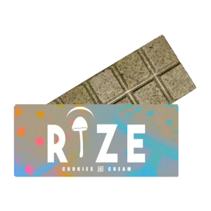 Rize Cookies Cream Mushroom Chocolate Bar