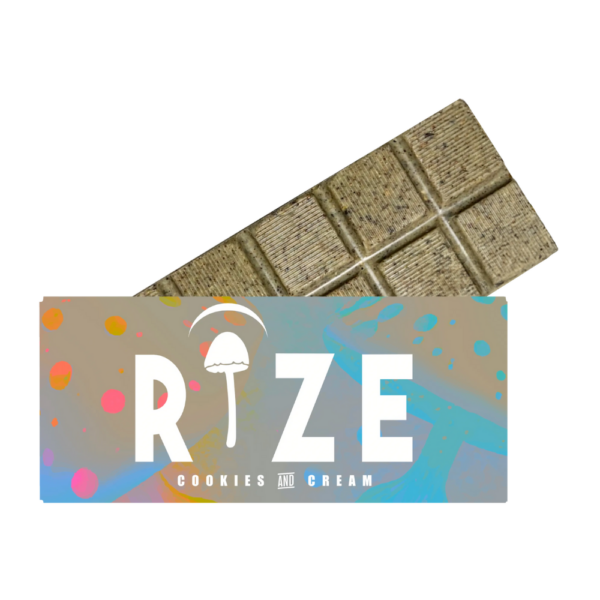 Rize Cookies Cream Mushroom Chocolate Bar