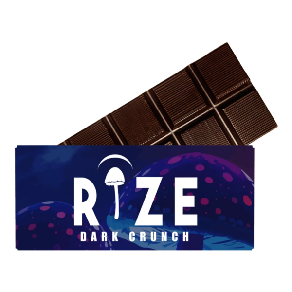 Rize Dark Crunch Mushroom Chocolate Bar